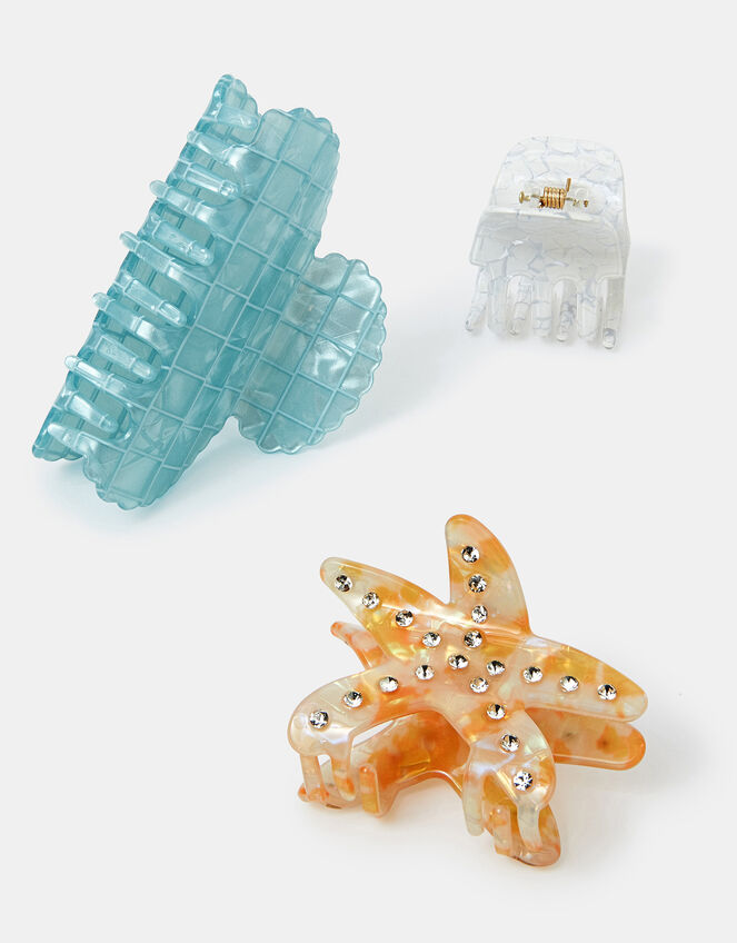 3-Pack Starfish Claw Clips, , large