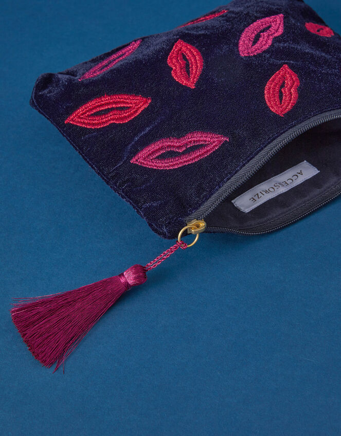 Hot Lips Velvet Pouch Purses & Wallets Accessorize UK