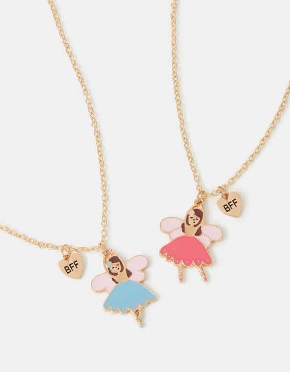 2-Pack Girls Fairy 'BFF' Necklace, , large
