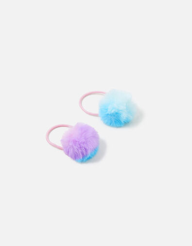 Girls Ombre Fluffy Hairbands, , large