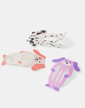 3-Pack Girls Puppy Hair Clips, , large