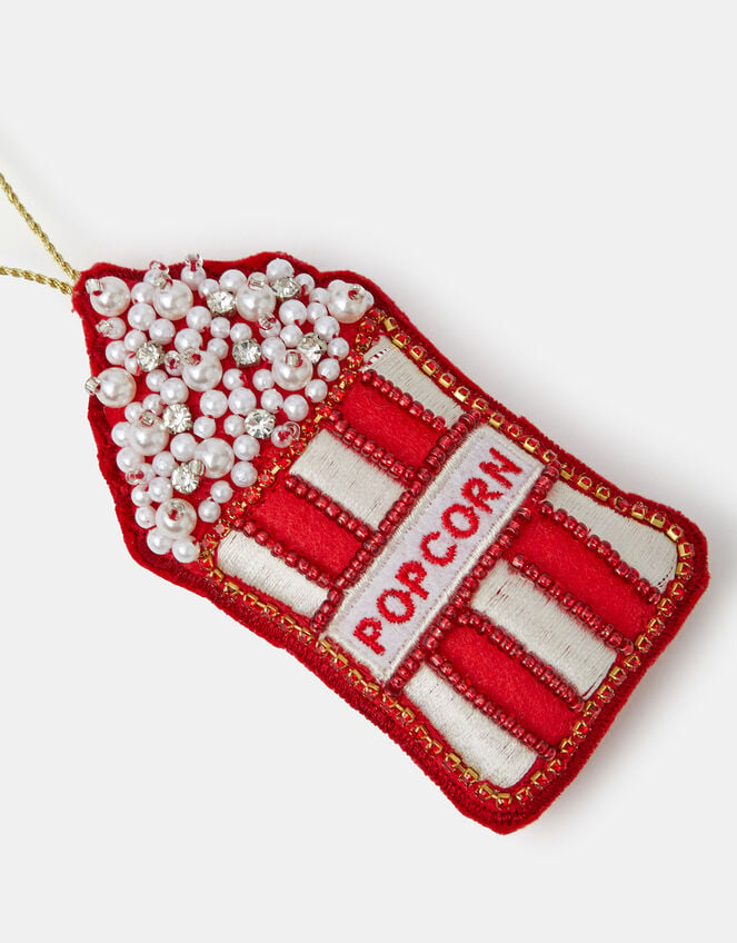 Beaded Popcorn Christmas Tree Decoration, , large