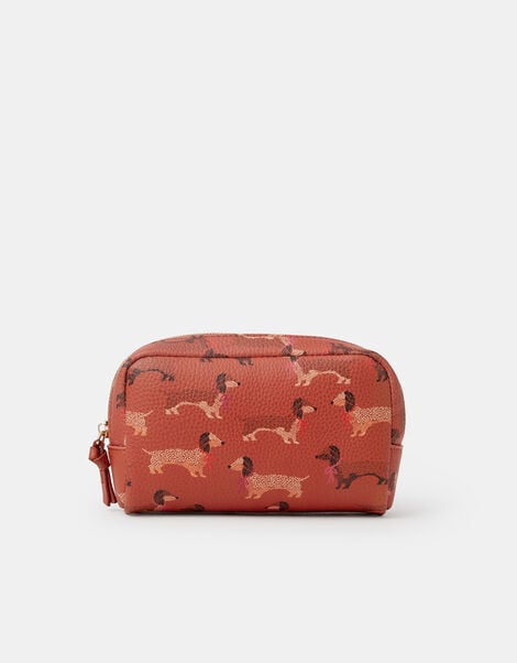 Sausage Dog Print Make Up Bag, , large