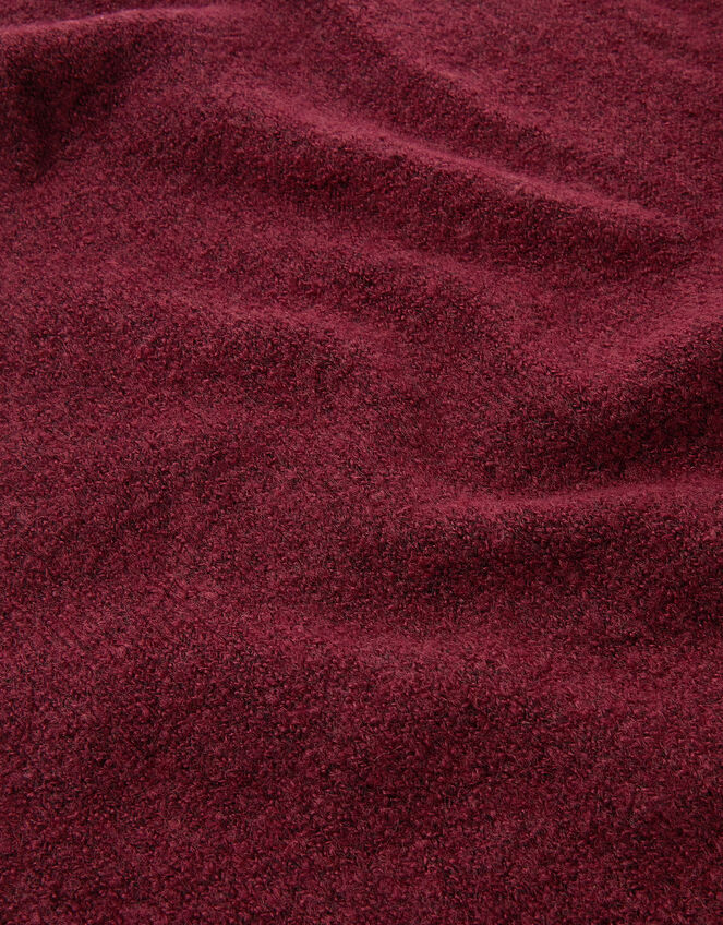 Plain Knitted Triangle Scarf, , large