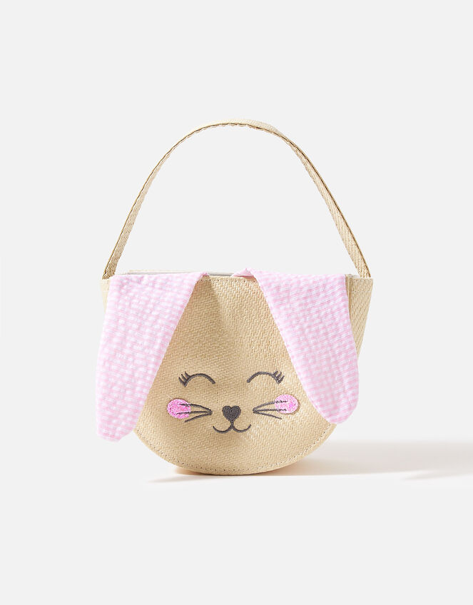 Girls Bunny Basket Bag, , large
