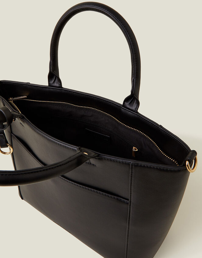 Monica Handheld Bag, Black (BLACK), large