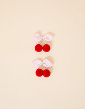 Kids Cherry Salon Clips Set of Two, , large