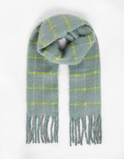 Sophie Brushed Check Blanket Scarf, , large