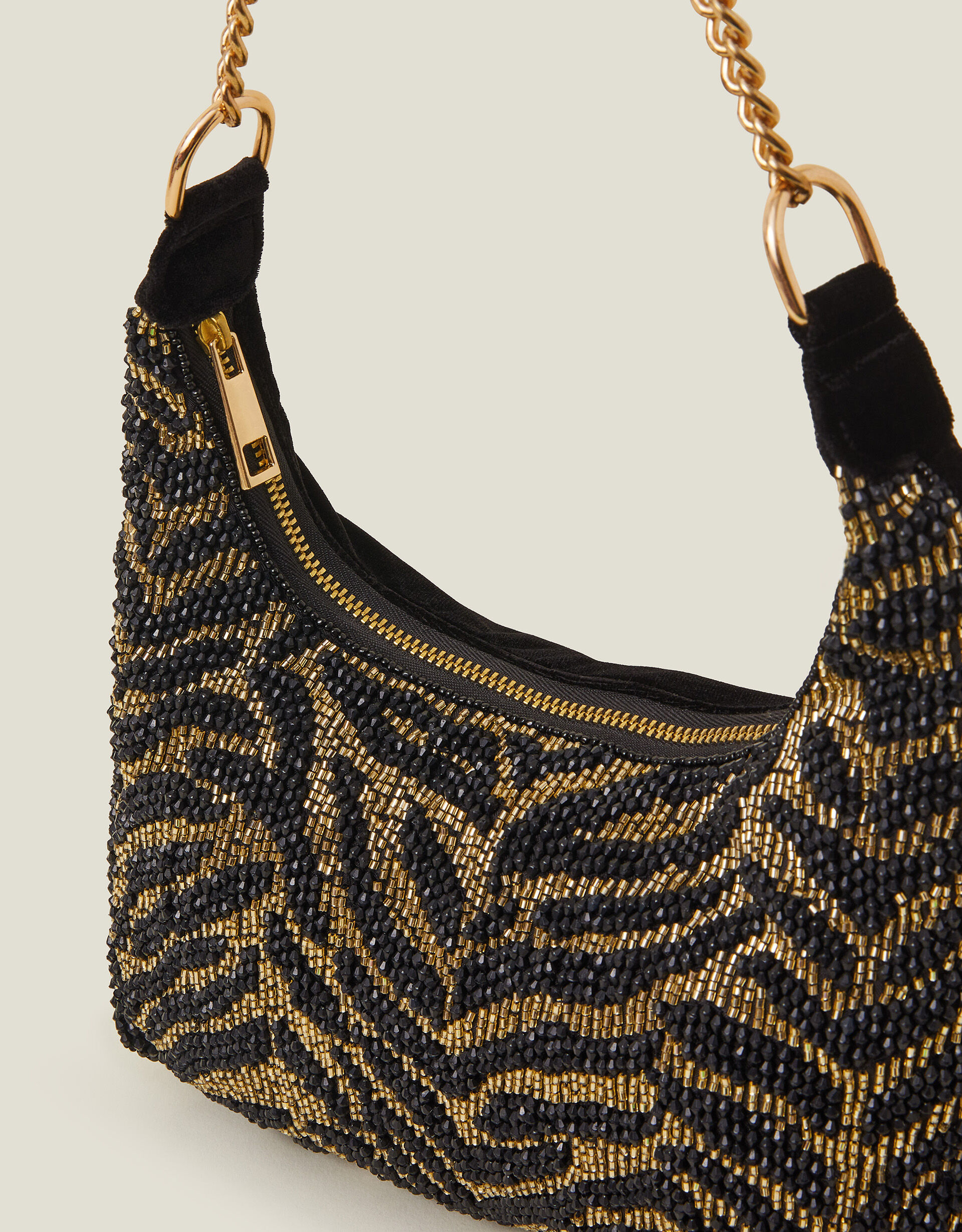Hand Embellished Animal Shoulder Bag
