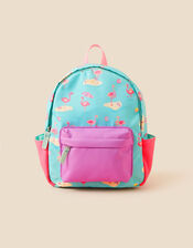 Kids Flamingo Print Backpack, , large