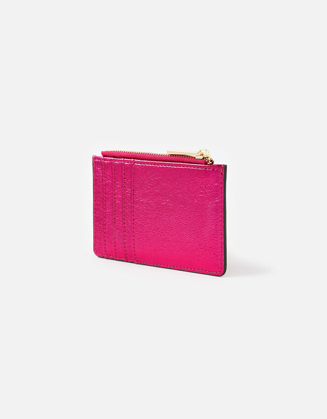 Metallic Shoreditch Card Holder, Pink (FUCHSIA), large