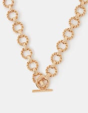 Twist Link T-Bar Necklace, , large