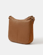 Leather Messenger Cross-Body Bag , , large