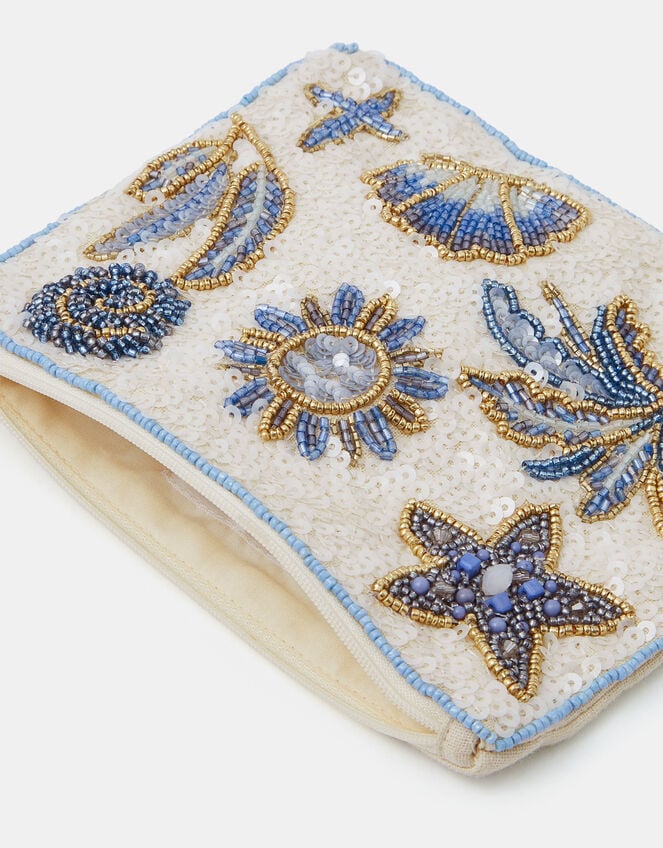 Beach Sequin Pouch, , large