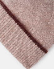 Wool & Cashmere Blend Beanie Hat, Camel (OATMEAL), large