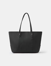 Plain Tote Bag, Black (BLACK), large