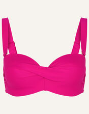 Twist Front Bikini Top, Pink (PINK), large