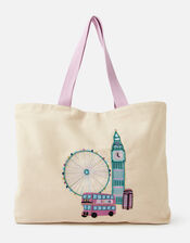 London Embellished Shopper Bag, , large
