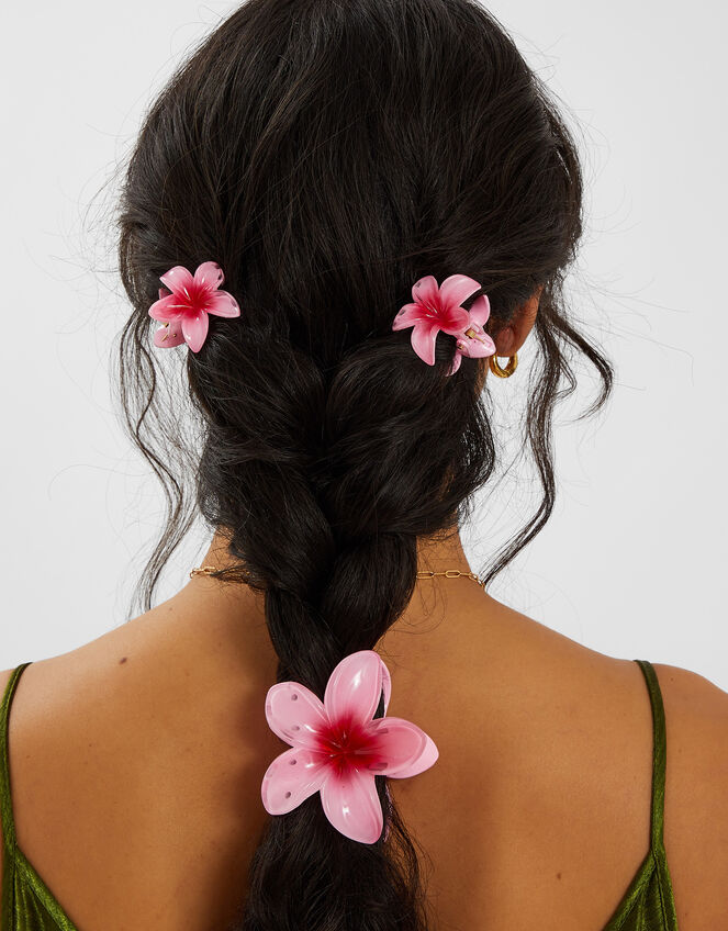 3-Pack Flower Claw Clips, , large