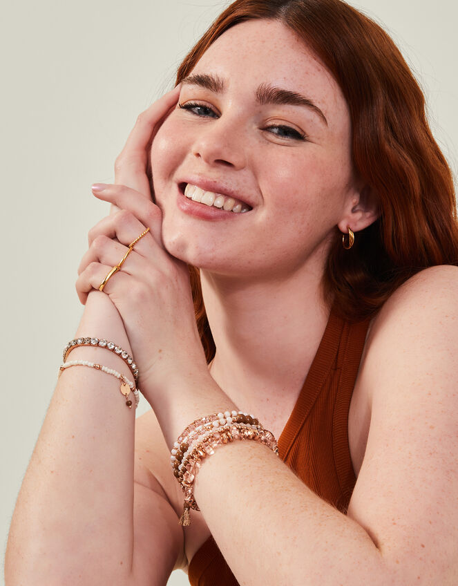 Luxe Beaded Stretch Bracelets, , large