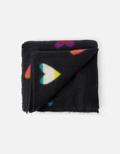 Rainbow Hearts Blanket Scarf, , large