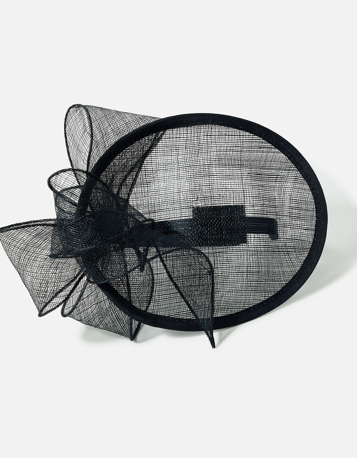 Hannah Bow Oval Disc Fascinator Blue 