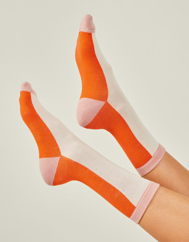 Colourblock Socks, , large