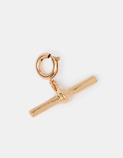 Chunky T-Bar Charm, Gold (GOLD), large