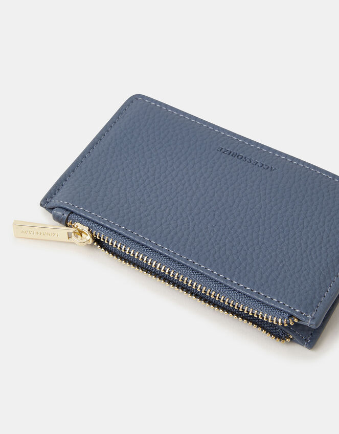 Plain Card Holder, Blue (BLUE), large
