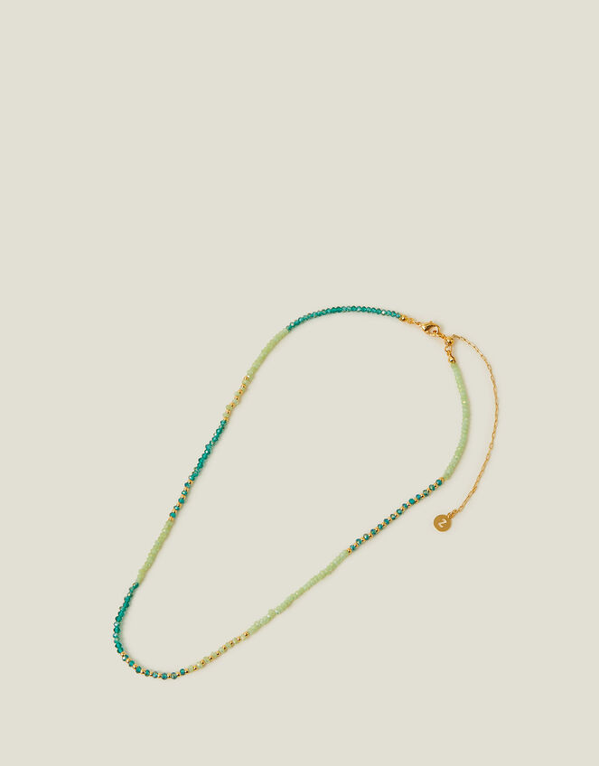 14ct Gold-Plated Beaded Collar Necklace, , large