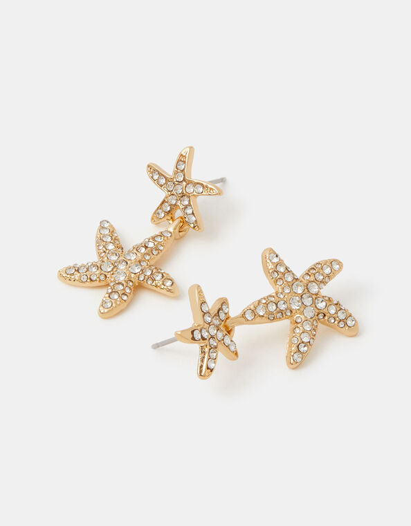 Mini Starfish Drop Earrings, , large