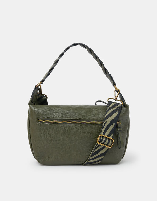 Multi Strap Crossbody Bag, Green (KHAKI), large