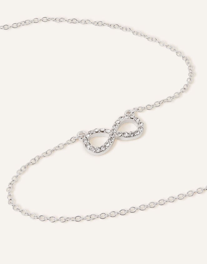 Eternity Symbol Pendant Necklace, , large