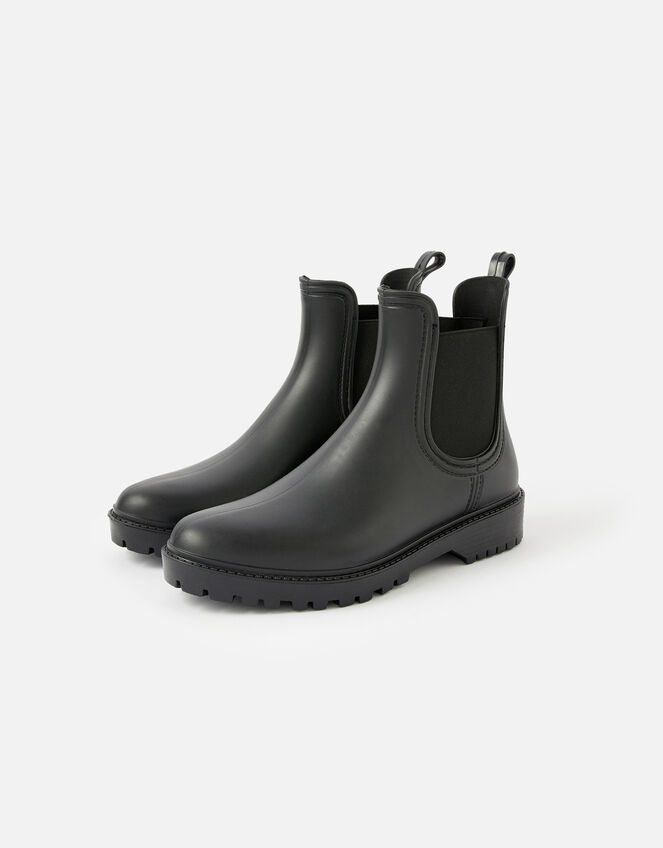 Chelsea Rain Boots, Black (BLACK), large