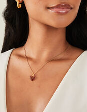 Pave Heart Pendant Necklace, , large