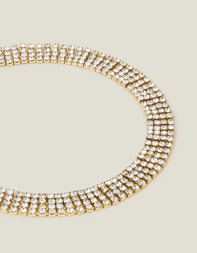 Diamante Collar Choker Necklace, , large