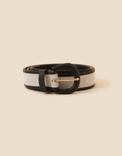 Contrast Edge Canvas Belt , Black (BLACK), large