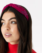 Star Embroidered Headband, , large