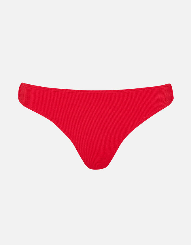 Textured Bikini Briefs, Red (RED), large