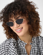 Metal Cat Eye Sunglasses, , large