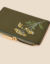 Embroidered Floral Card Holder , , large
