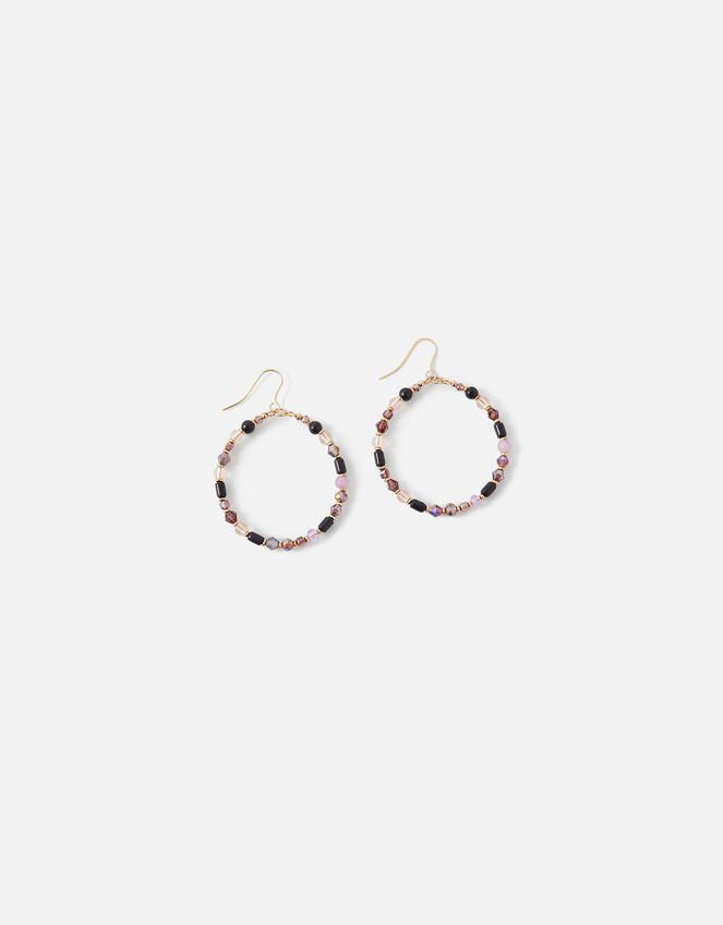 Beaded Hoop Earrings