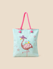 Kids Flamingo Shopper Bag, , large