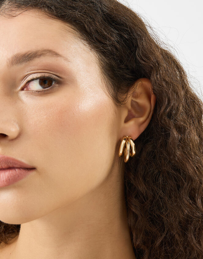 Triple Hoop Earrings, , large