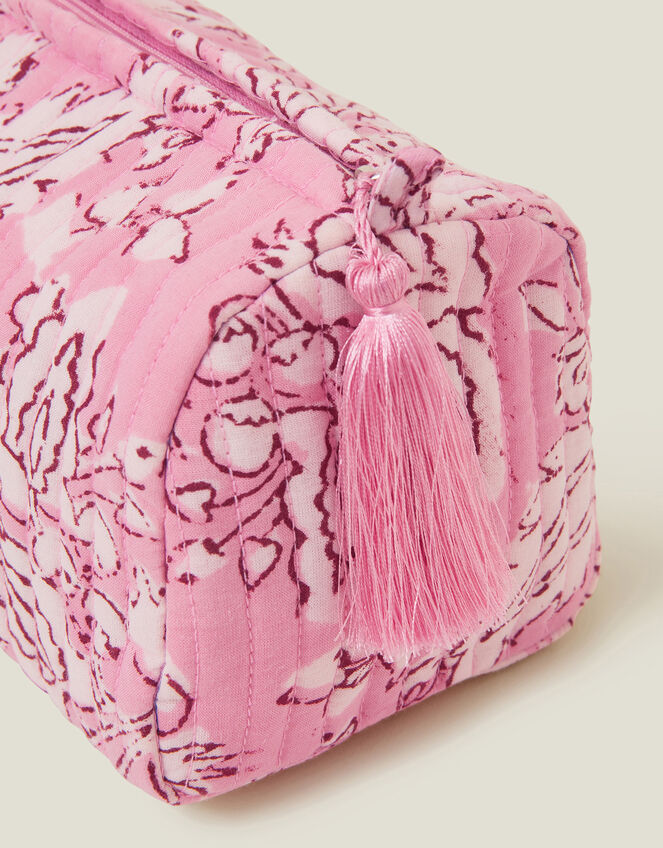 Medium Quilted Make Up Bag, , large
