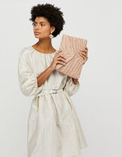 Evie Oversized Beaded Clutch Bag, , large