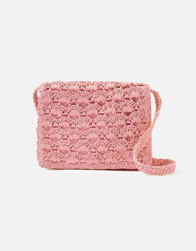 Rae Scallop Cross-Body Bag, Orange (CORAL), large