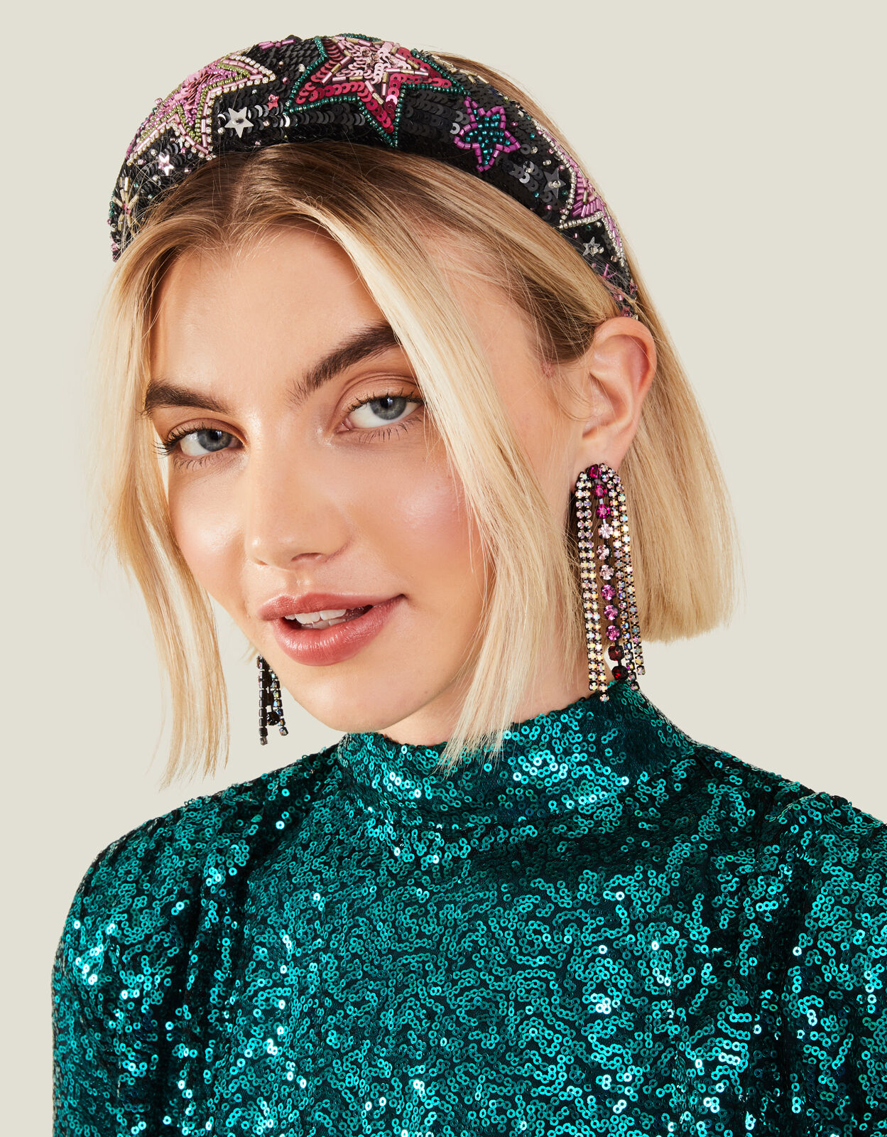 Sequin headband cheap
