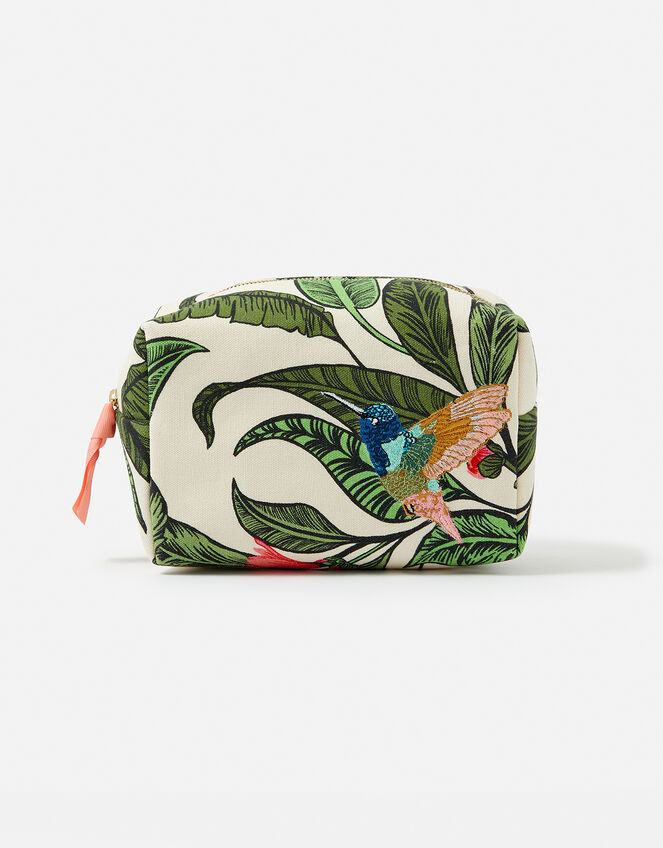 Botanical Bird Large Wash Bag, , large