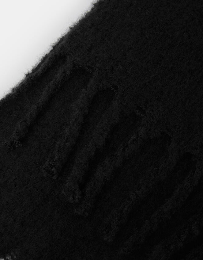 Super Soft Plain Scarf, Black (BLACK), large